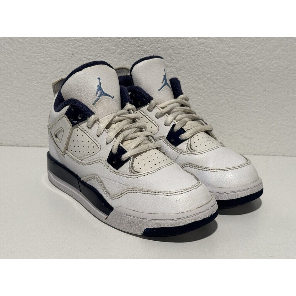 Nike Air Jordan IV 4 Retro LS PS LEGEND BLUE Shoes Youth Sz 12.5C 707430-107 - Picture 5 of 15